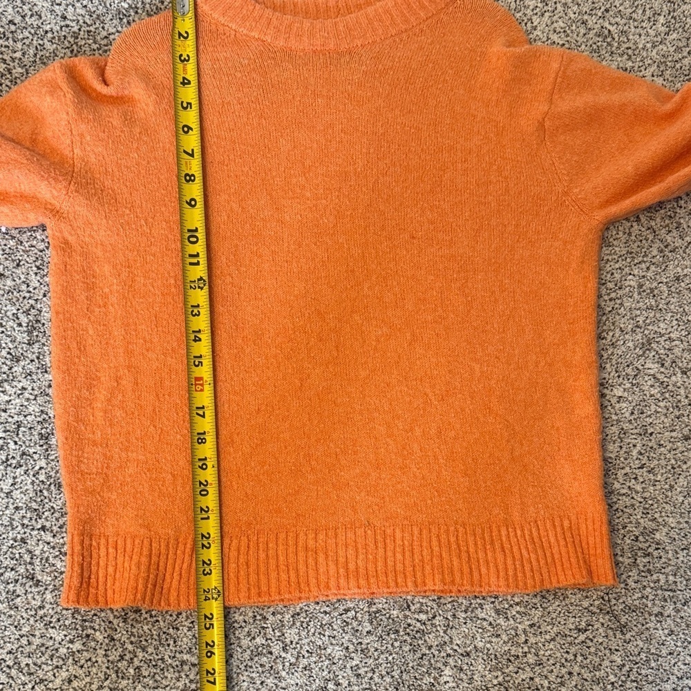 American Eagle Outfitters Orange Crewneck Spring Sweater - Picture 6 of 6